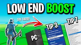 How To BOOST FPS In Fortnite ✅ LowEnd PCLaptop [upl. by Kenta]