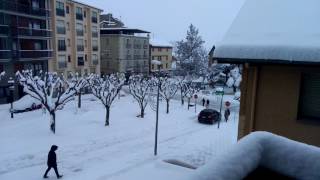 Nevada en Puigcerdà  La Cerdaña Cuarenta centimetros de Nieve [upl. by Imray]