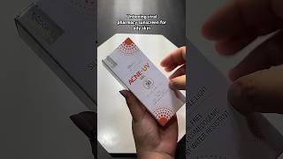 Acne UV Gel Sunscreen  2024 youtubeshorts ytshorts sunscreen creen [upl. by Hort]