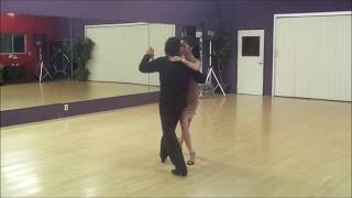 Argentine Tango Sacada Barrida Gancho Figure wwwtangonationcom 10162018 [upl. by Jansen810]