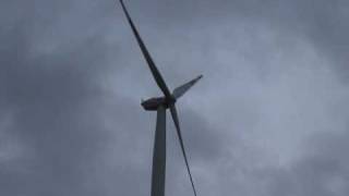 Wind Turbine shuts down in Storm [upl. by Araed]