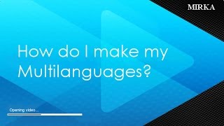 How Do I Make My Multilanguages Fast Motion [upl. by Otxis]