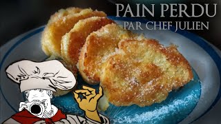 TUTO cuisine  Pain perdu sans lait  recette facile par Chef Julien [upl. by Hanako]