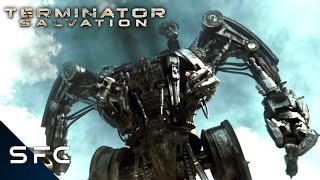 Terminator Salvation  The Harvester Attacks  Full Scene  2009 Movie [upl. by Hemminger]