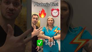 Phalen’s Test For Carpal Tunnel shorts hand carpaltunnelsyndrome [upl. by Annad568]