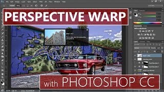 Perspective Warp in Photoshop CC [upl. by Suoivatnod]