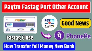 how to port paytm fastag to another account  paytm fastag port kaise kare  paytm fastag port [upl. by Ibbison978]