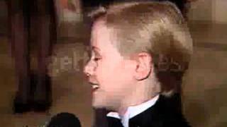 Macaulay Culkin Interview Golden Globes Awards 1991 [upl. by Mellins559]