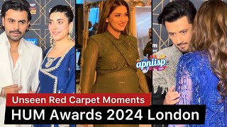 Hum Awards 2024 London Red Carpet with Hiba Bukhari Urwa Farhan Saeed Atif Aslam Ramsha Khan [upl. by Adnaerb]