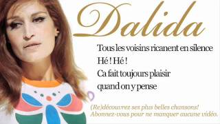 Dalida  Tu nas pas très bon caractère  Paroles Lyrics [upl. by Hubey]