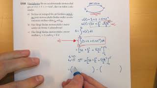 Matematik 3b 53 TILLÄMPNINGAR PRIMITIVA FUNKTIONER OCH INTEGRALER Del 1 sträcka och hastighet [upl. by Brittni296]