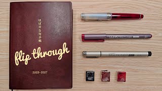 Daily Sketchbook  Memory Book Tour  5 Year Hobonichi  2023 Year 1 [upl. by Cr]