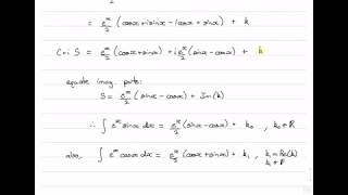 Integrate exsinx – Alternate Method Using Complex Numbers [upl. by Derian]