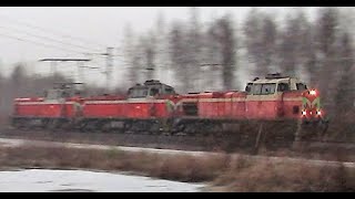 Finnish Trains in Northern Finland November 2021 [upl. by Garratt]