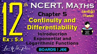 Continuity and Differentiability  Introduction  Ex 54  Ch 5  Class 12  NCERT  Maths  Tamil [upl. by Saber]