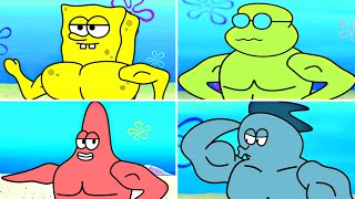 Music Video BodyBuilder SpongeBob Part 2 ♪ TheFatRat  Stronger [upl. by Eusadnilem551]