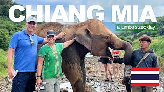 Spending a Day with Elephants  Near Chiang Mai Thailand [upl. by Niatsirk]