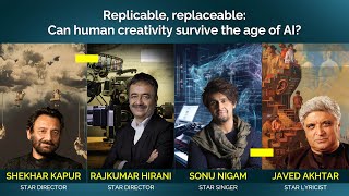 Javed Akhtar Rajkumar Hirani Shekhar Kapur Sonu Nigam on art vs AI  ShomaChaudhuryLL [upl. by Thadeus]