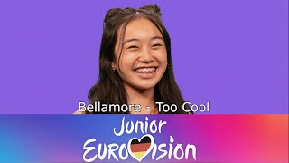 Bellamore  Too Cool  Jesc Germany 2024  1 Minute snippet [upl. by Aniretak]