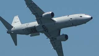 RAAF 11 Squadron Boeing P8A Posedion Display Newcastle Airshow 2023 [upl. by Corley885]