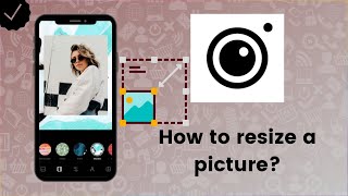 How to resize a picture with Instasize app [upl. by Cirdes]