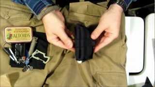 Ultralight Survival Kit ONE Pocket Pt 1 Overview  Wallet Exterior Breakdown [upl. by Oremodlab]