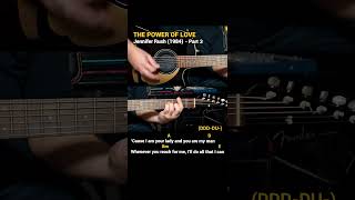 The Power Of Love  Jennifer Rush 1984 Easy Guitar Chords Tutorial with Lyrics Part 3 SHORTS REELS [upl. by Niajneb238]