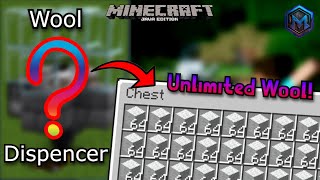 Easiest Unlimited Wool Farm ever in Minecraft 😃 1205 [upl. by Newberry6]