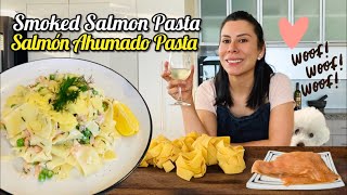 SMOKED SALMON PASTA explicado en 5 minutos  PASTA CON SALMÓN AHUMADO [upl. by Drolet]