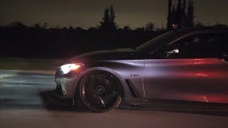 2018 Infiniti Q60 Red Sport Bolt Ons 93 vs 2015 Mercedes C63 AMG 507 Edition Bolt Ons E85 [upl. by Gaspar948]