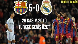 TARİHTE BUGÜN Barcelona 50 Real Madrid  Türkçe Spiker  Geniş Özet 2010 • HD [upl. by Wiener75]