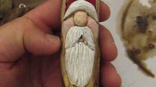 HOW TO DO ANTIQUING ON A WOODCARVING [upl. by Eyatnod]