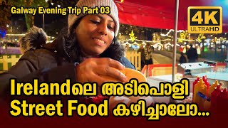 TASTING YUMMY STREET FOOD IN GALWAY CHRISTMAS MARKET  IRELAND  Vlog 502 [upl. by Ancel661]