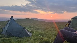 Wild camping at Great cockup Louthwaite Longdale Little sca fell Brae fell and Meal fell [upl. by Godewyn]