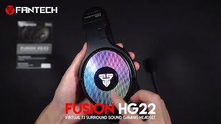 FANTECH UNBOXING  FUSION HG22 RGB VIRTUAL 71 SURROUND SOUND GAMING HEADSET [upl. by Zorine726]