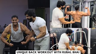 Unique and muscle failure back workout with rubal bhai  rubal62 [upl. by Gardner]