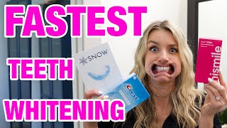 Best Teeth Whitening Product for IMMEDIATE Results HiSmile vs Snow vs Crest [upl. by Ainsley914]