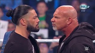 Goldberg regresa y confronta a Roman Reigns Campeonato Universal  WWE Smackdown 04022022 Español [upl. by Oalsinatse721]