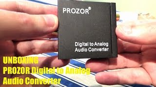 Unboxing PROZOR Digital to Analog Audio Converter [upl. by Dleifniw413]