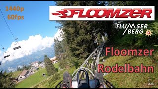 Floomzer Rodelbahn Flumserberg Switzerland  POV 1440p [upl. by Llenyr]