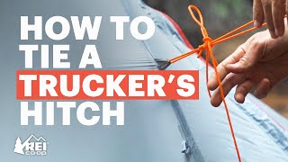 How to Tie a Truckers Hitch [upl. by Auhsohey]