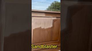 SANDBLASTING WOODEN FURNITURE [upl. by Yajeet965]