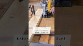 Breaking down a slab to make bases for whiskey decanters 🥃 part1 woodworking woodwork wood diy [upl. by Dupre]