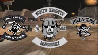 LSRP White Knights MC hosts a 20 man ride Ft Pillagers MC amp Unholy Angels MC [upl. by Nerwal]