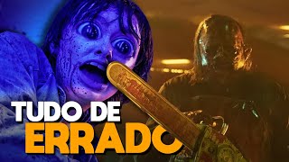 TUDO de ERRADO com O MASSACRE DA SERRA ELÉTRICA O Retorno de Leatherface [upl. by Remos]