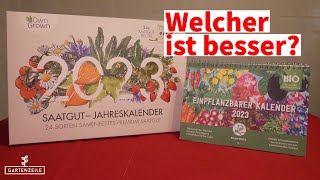 Jahreskalender mit Samen Saatgut Kalender  Das ideale Weihnachtsgeschenk für Gartenfreunde 2023 [upl. by Nevs773]