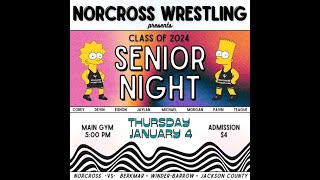 2024 Norcross Wrestling Senior Night [upl. by Akehsyt]