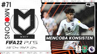 FIFA 22 MK Dons Road To Glory  Away Day UEFA Europa League amp Round of 16 Carabao Cup 71 [upl. by Ordisy821]