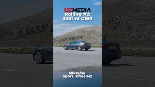 C180 vs 320i 50km hızla rolling yarışı  Mercedes C180 W205 vs BMW 320i F30 [upl. by Lancelot116]