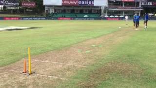 Ashwin and Jadeja spot bowling in nets [upl. by Enyr]